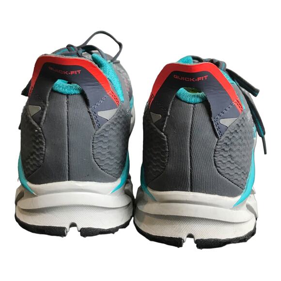 Skechers Go Run 4 Running Shoes Quick-Fit Mens Size 11 Gray Teal Sneakers main image 6